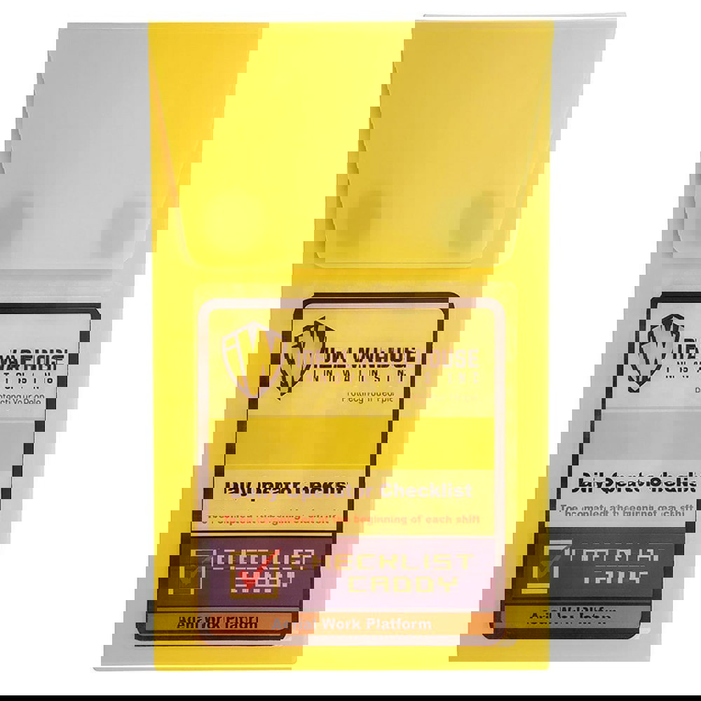 Information Centers, Stations & Binders; Product Type: Inspection Checklist ; Topic: Aerial Work Platform ; Language: English